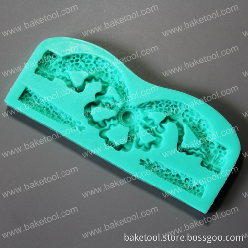 Hign quality Flower veined shape silicone mold fondant decoration for cake decoration